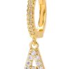 Tilbehor Aiyanna | A Stras Letter Single Earring